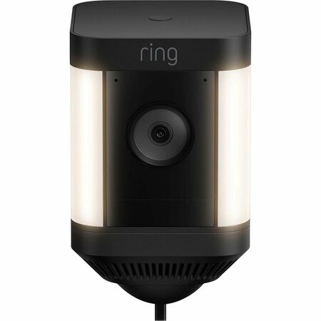 RING Wired Spotlight Camera&#44; Black 2PK 234602